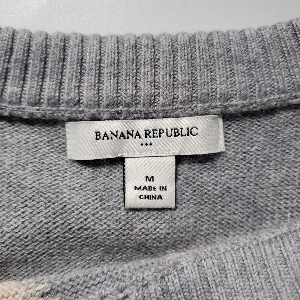 Banana Republic argyle sweater with Sequin Size Medium - Picture 6 of 16